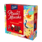 Kwiaty w eleganckim opakowaniu możesz zamówić wraz z czekoladkami Ptasie Mleczko - Ptasie Mleczko 340 gr.