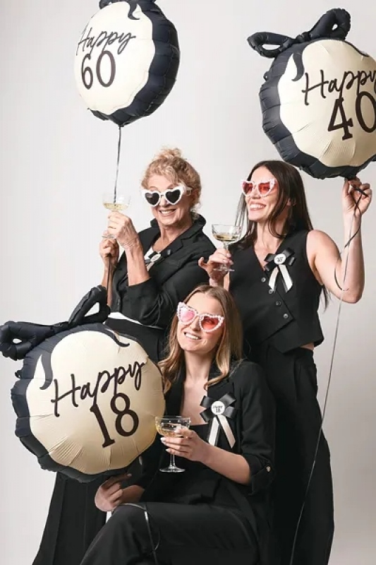 Happy 40 - Balon z helem