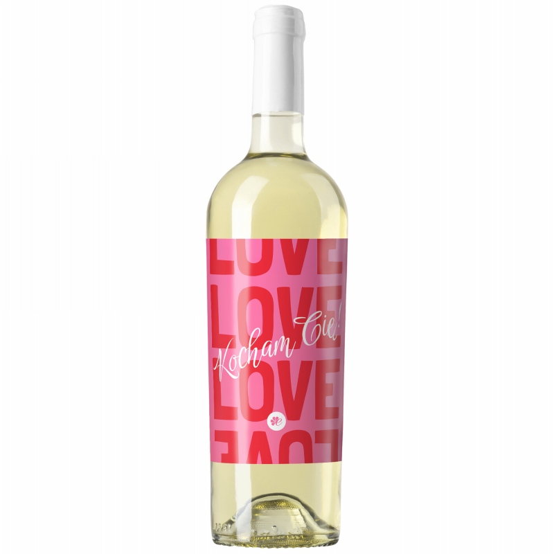 Wino białe Kocham Cię