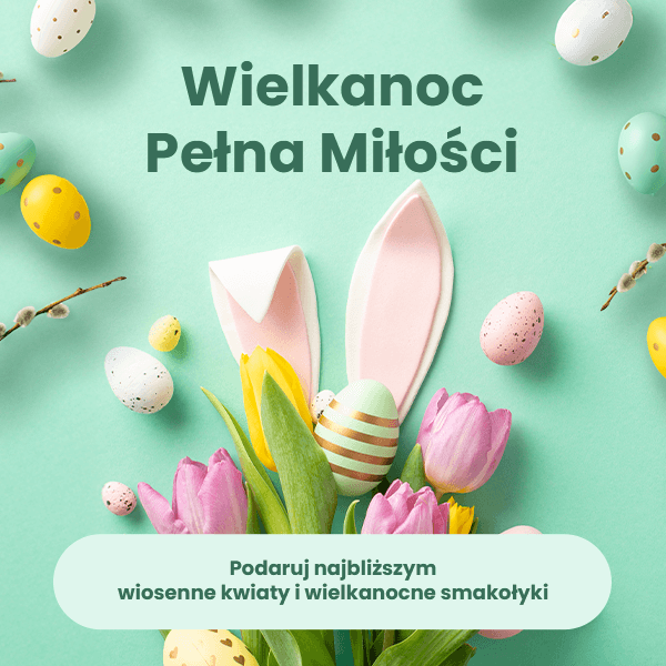 Kwiaty i prezenty na Wielkanoc